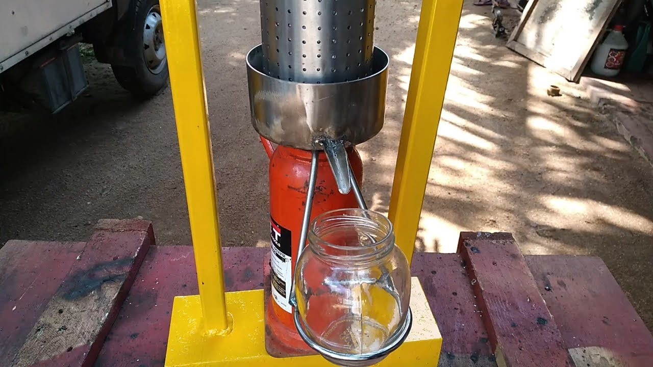 home made coconut oil machine/DIY