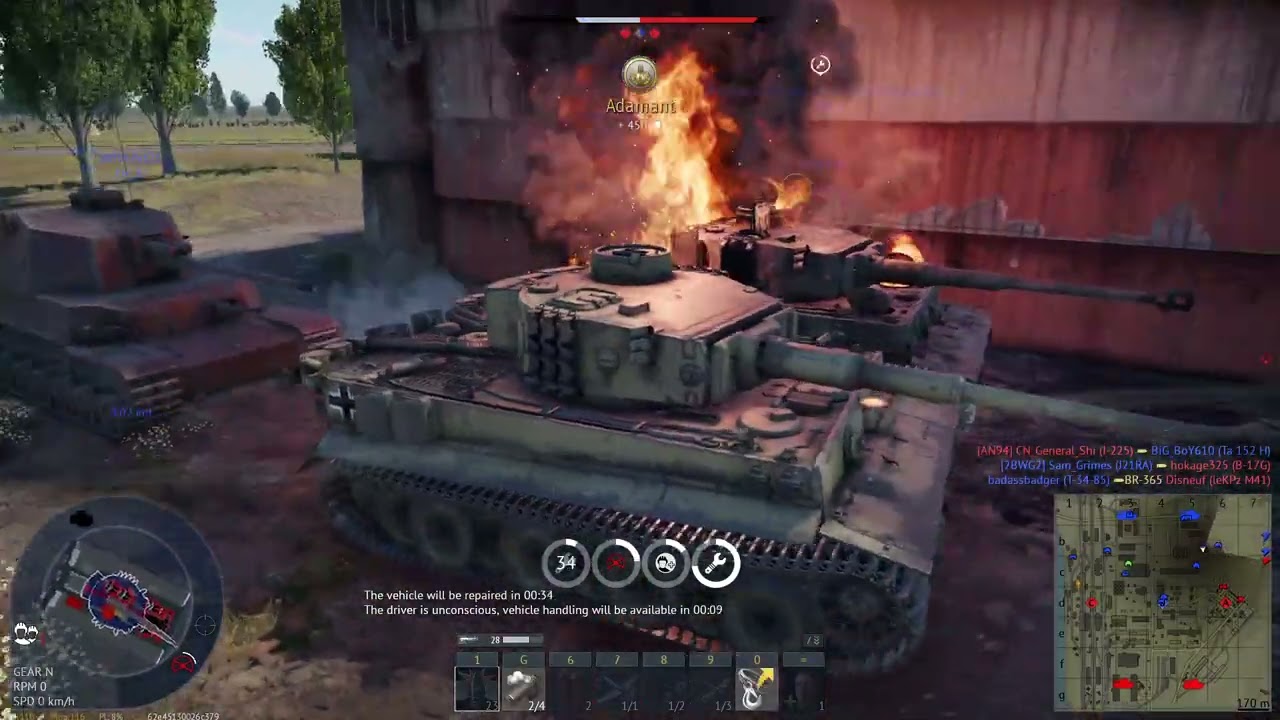 Tiger I lineup gameplay