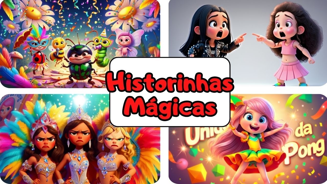 📚✨ Historinhas Mágicas – Especial Carnaval e Aventuras! 🎭💖 | Compilação 20 Minutos