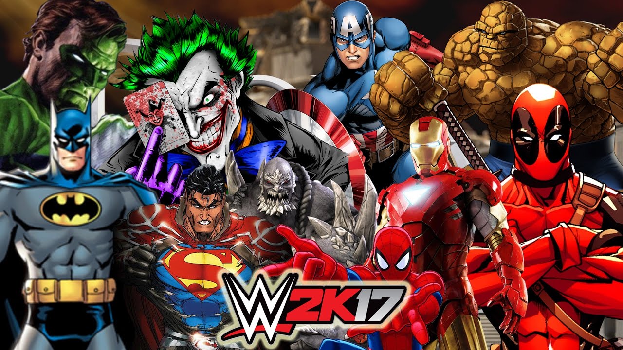 Marvel vs DC | 30 MAN ROYAL RUMBLE WWE 2K17