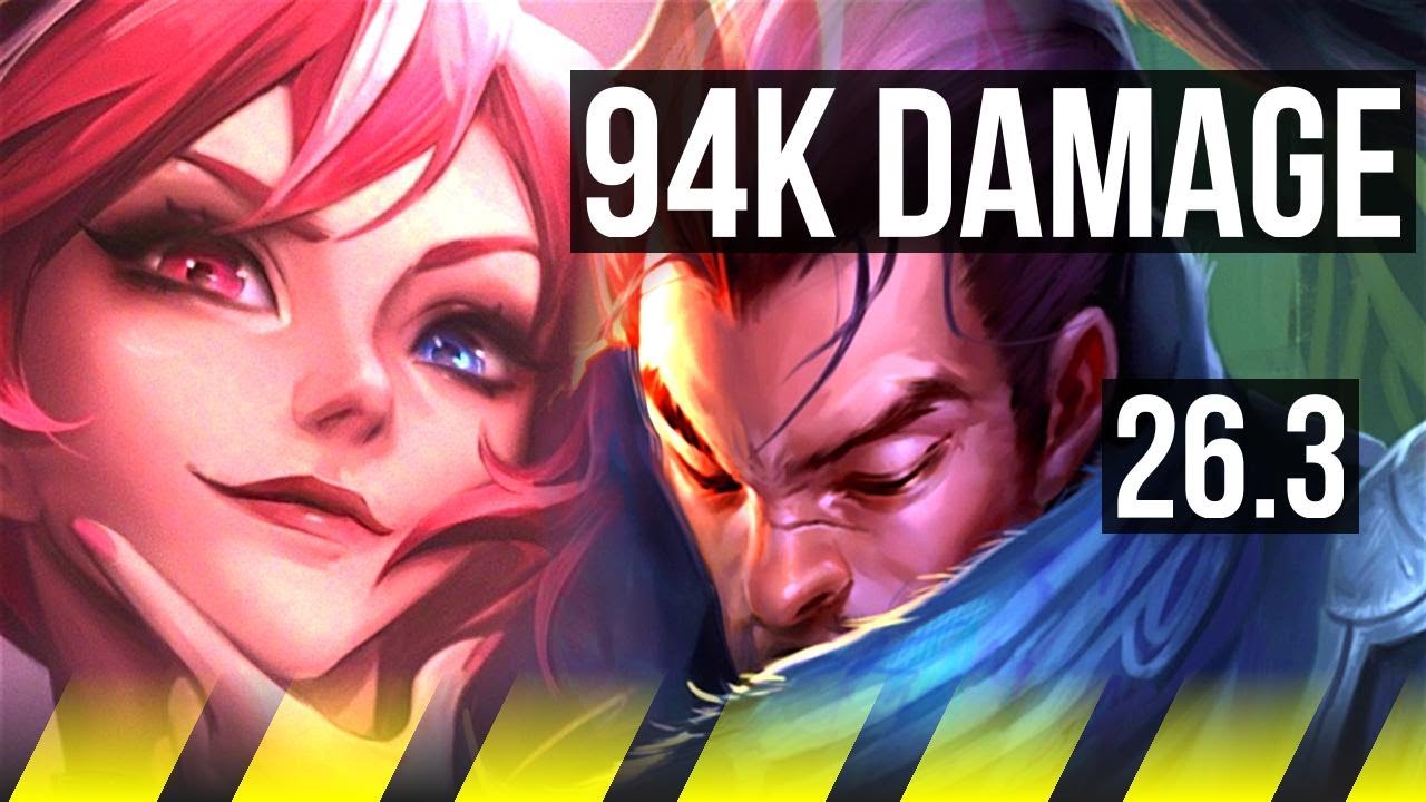 JINX & Lulu vs YASUO & Rakan (ADC) | 94K damage, 6k gold comeback | EUW Master | 26.3