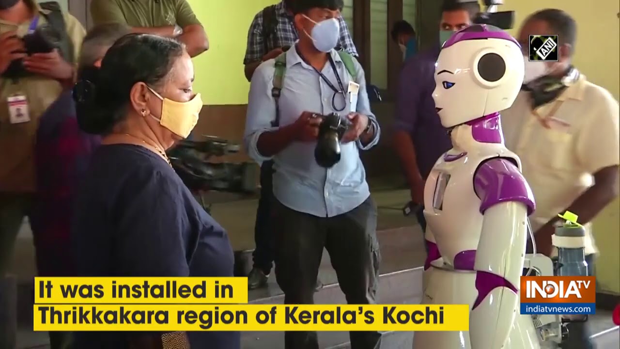 COVID-19: Kochi's polling booth equipped with robot to check voters' temperature