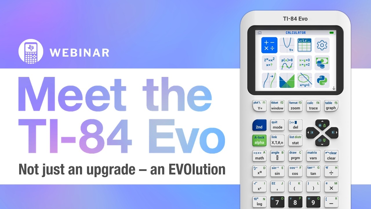 Представляем графический калькулятор TI-84 Evo