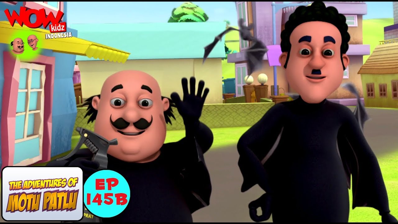 Kelelawar Di Kota - Motu Patlu dalam Bahasa - Animasi 3D Kartun