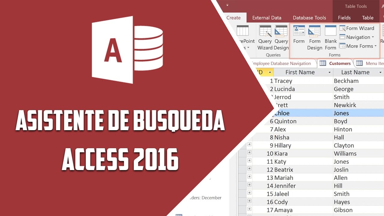 Access 2016 – Asistente para busqueda - Video 21