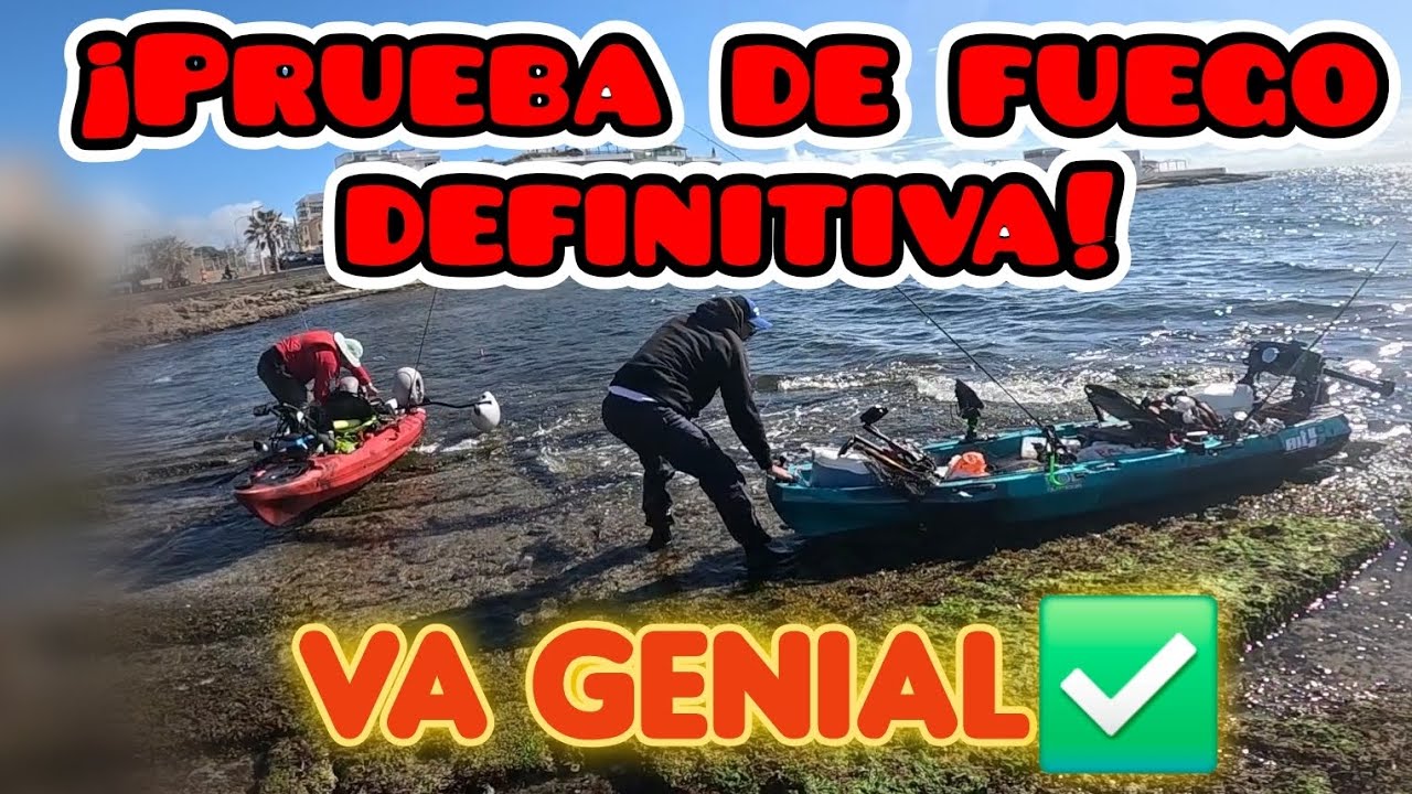 SALIMOS A PROBAR EL KAYAK CON EL MOTOR,REMOLCO A MIGUEL ,RECORREMOS VARIAS MILLAS,ESTO VA PERFECTO👌 