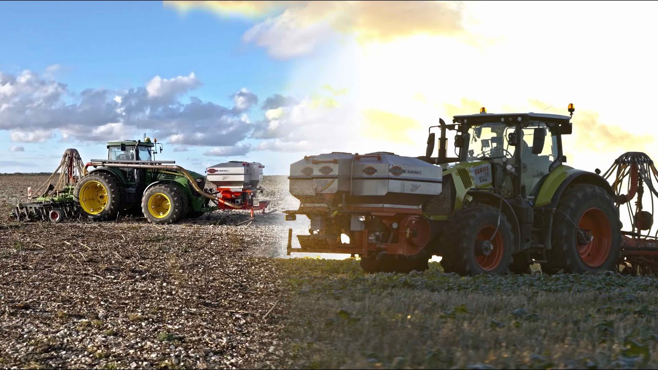 Semis/John Deere 7820 Aurensan 6M/Claas Axion 870 Ecomulch 6M