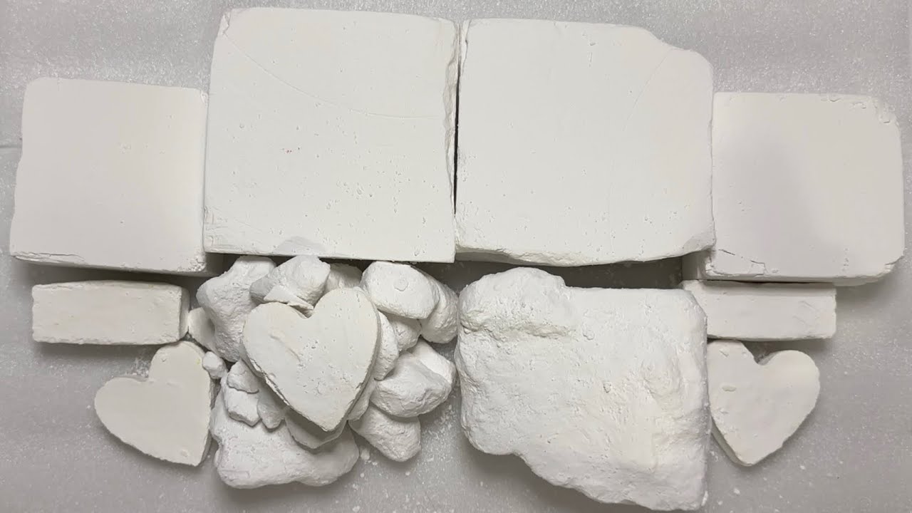 Gym Chalk ASMR | Fresh Pure White Chalk Blocks | 퓨어 짐초크 블록🤍