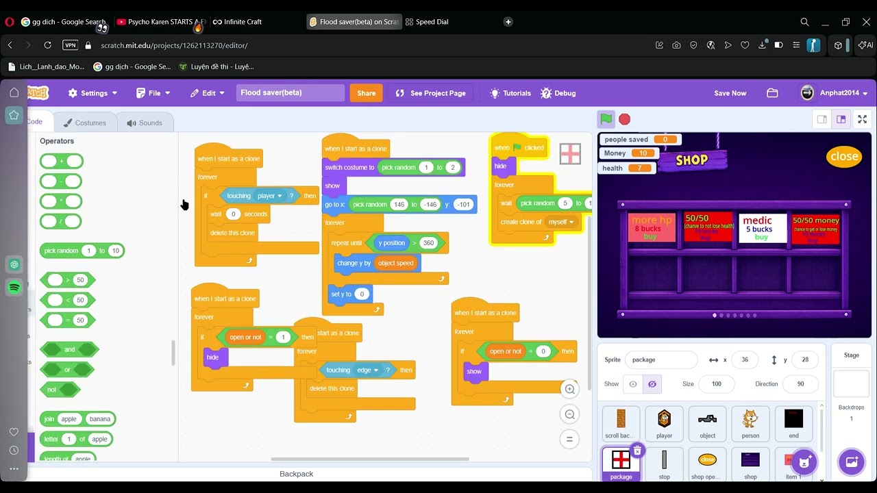 My new game on Scratch