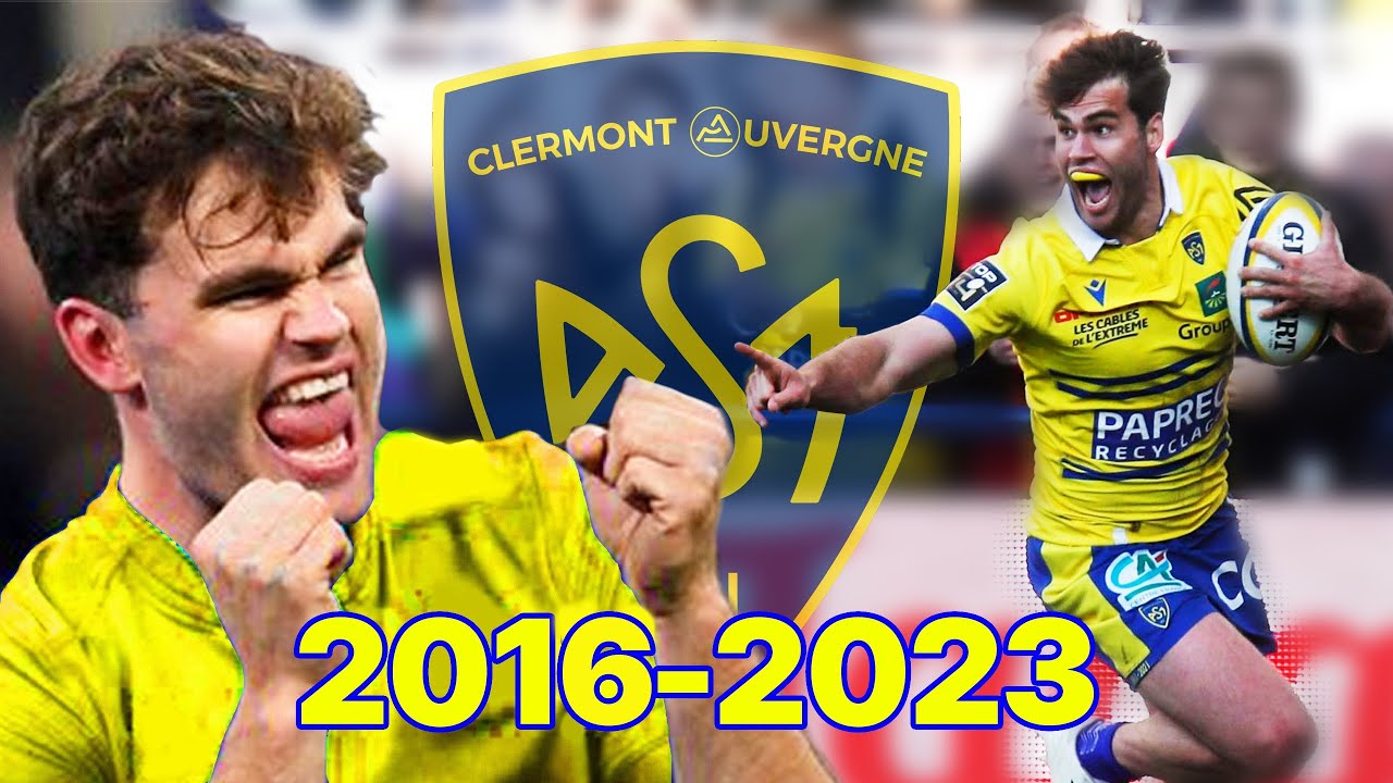 Tous les essais de Damian Penaud avec l'ASM Clermont Auvergne (2016-2023)