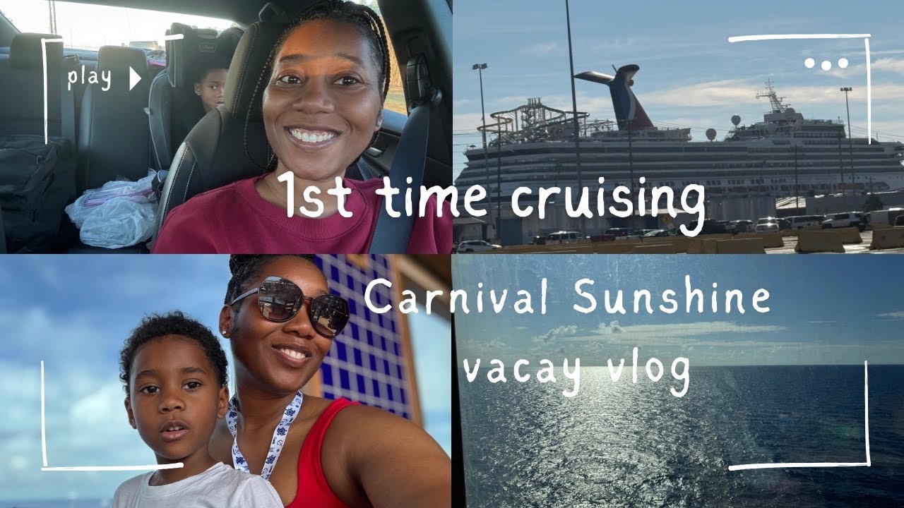 Carnival Sunshine vlog. 1st time sailing. 