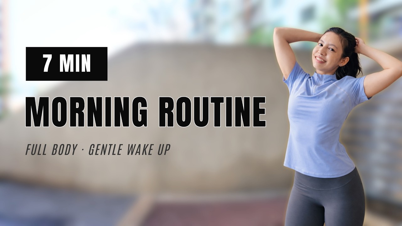 7 MIN MORNING Routine | Gentle Wake Up Full Body | No Jumping No Equipment