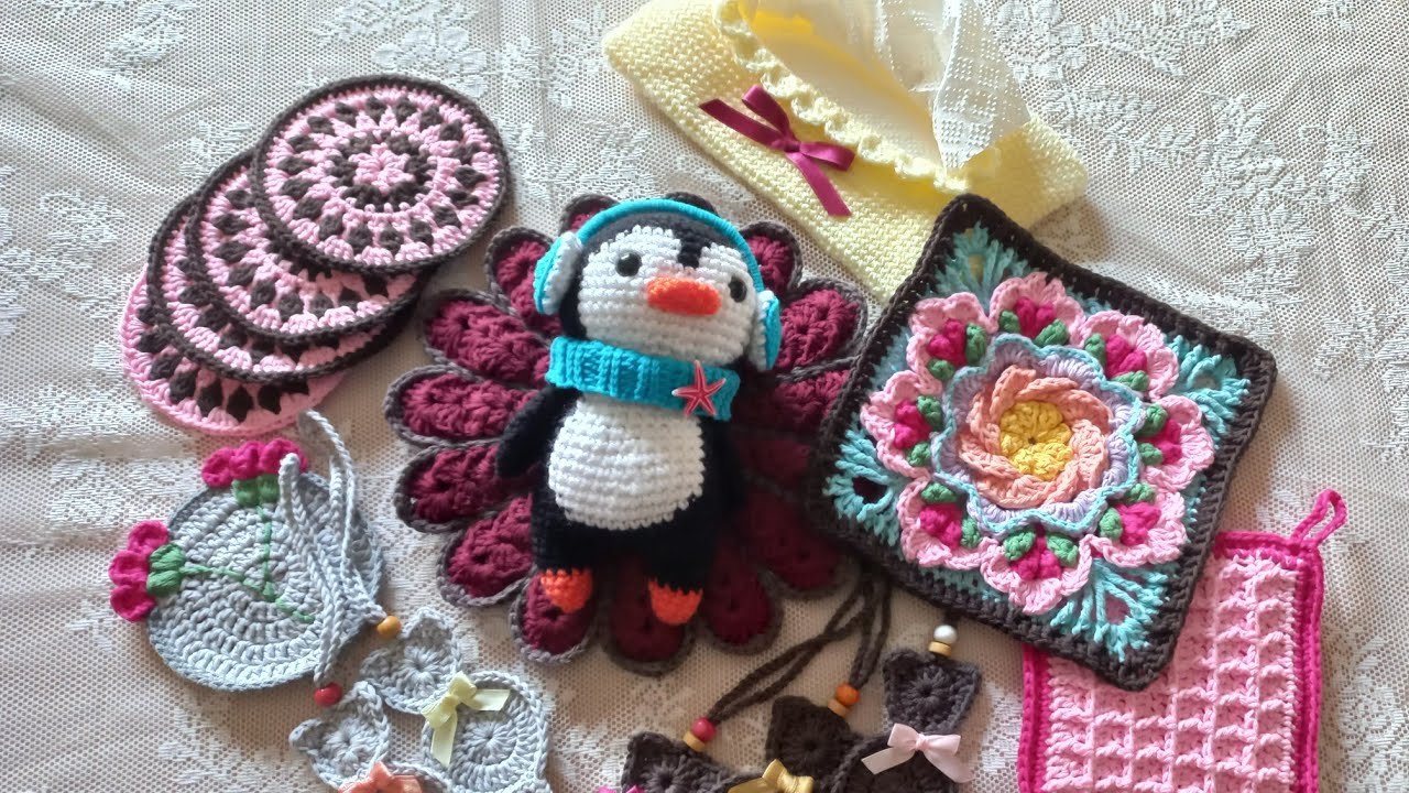 مذكرات حرفية (٢) : كل قطع الكروشيه اللي اشتغلتها بآخر شهر من سنة ٢٠٢٤🤗