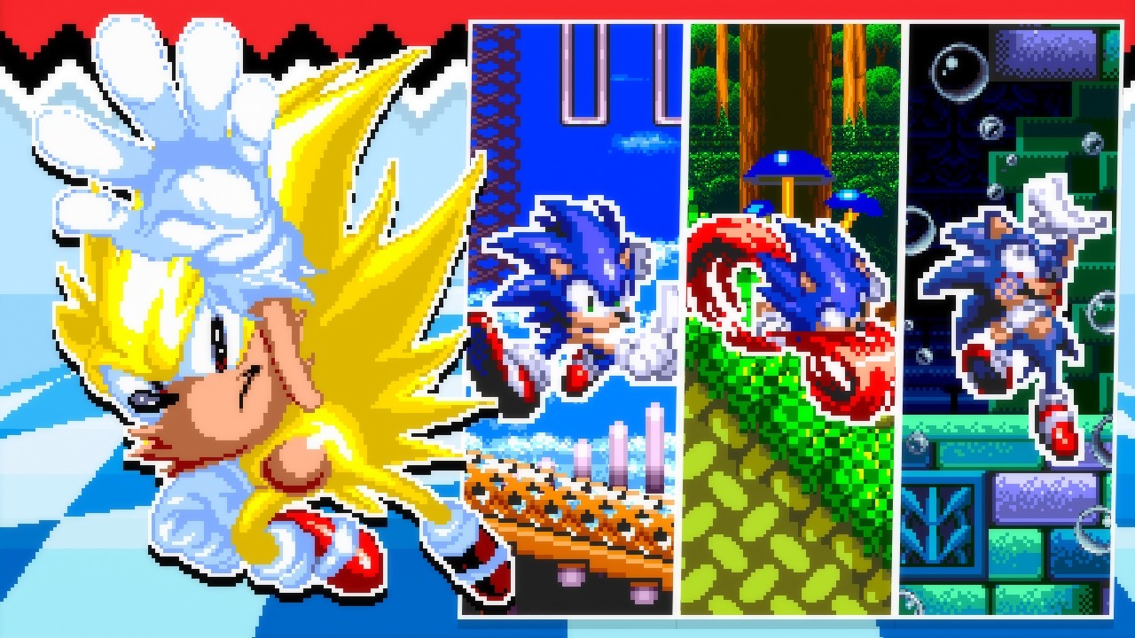 New Expressive Sonic Sprites in Sonic 3 A.I.R.
