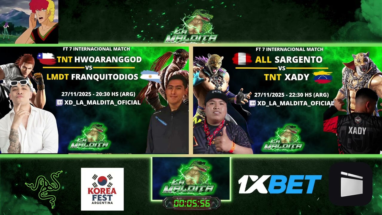 &iexcl;TEKKEN LATAM #2: FRANQUITODIOS VS HWOARANGGOD | RONOP7 VS ELTIOIB | SARGENTO VS XADY!