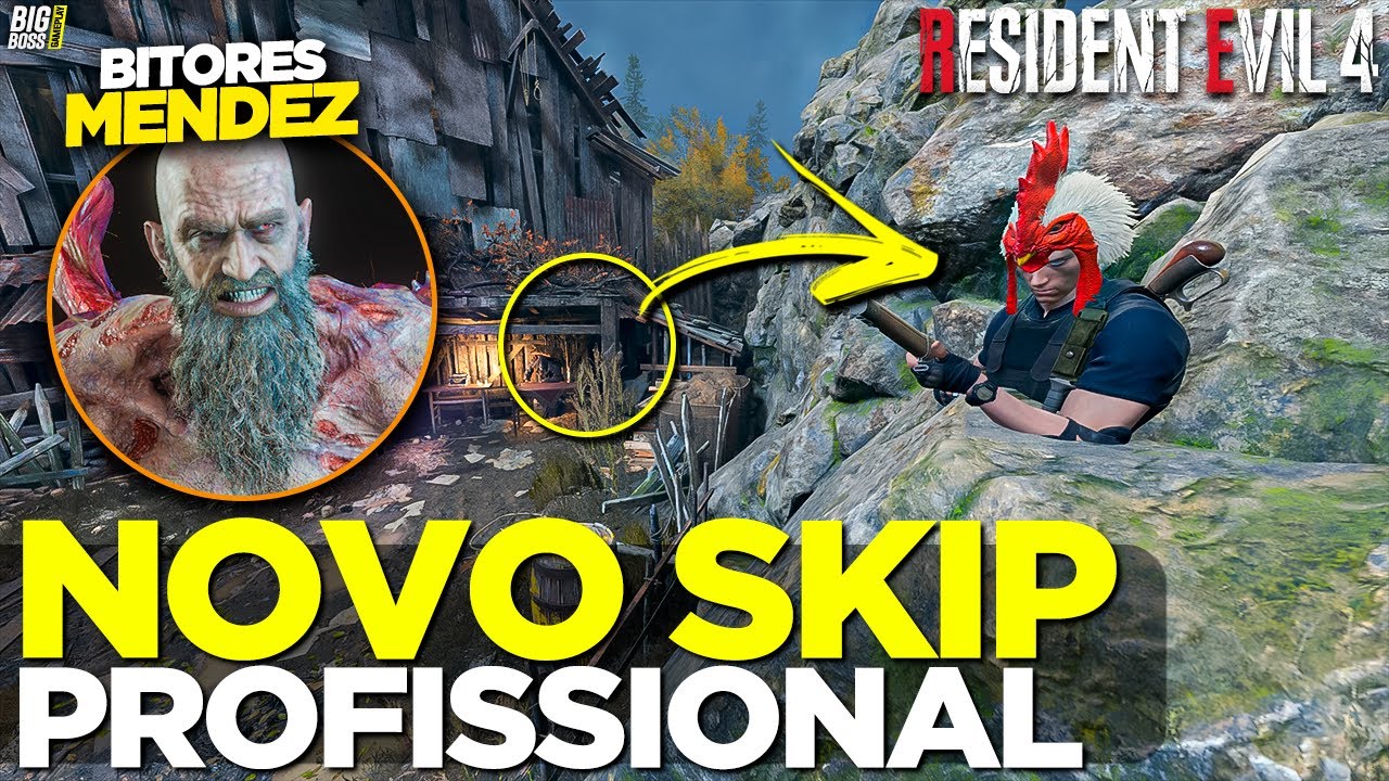 NOVO SKIP! NOVO BUG PULAR A LUTA do BITORES MENDEZ no PROFISSIONAL em RESIDENT EVIL 4 REMAKE