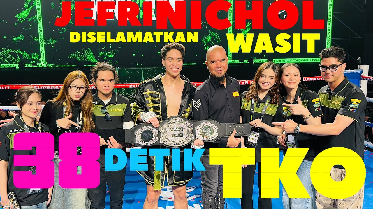 SUPPORT KELUARGA EL RUMI LENGKAP - MOMEN DI BALIK LAYAR TINJU EL RUMI VS JEFRI NICHOL