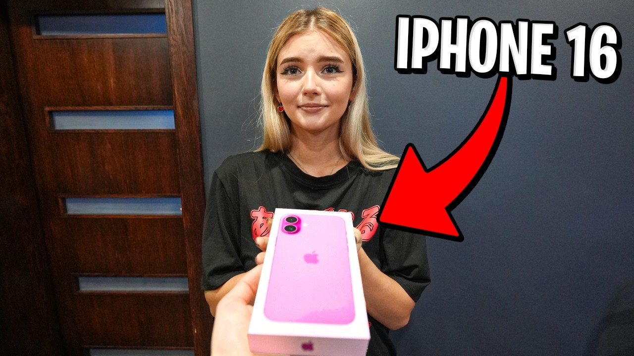 KUPIŁEM MOJEJ DZIEWCZYNIE NOWEGO IPHONE 16 na URODZINY!