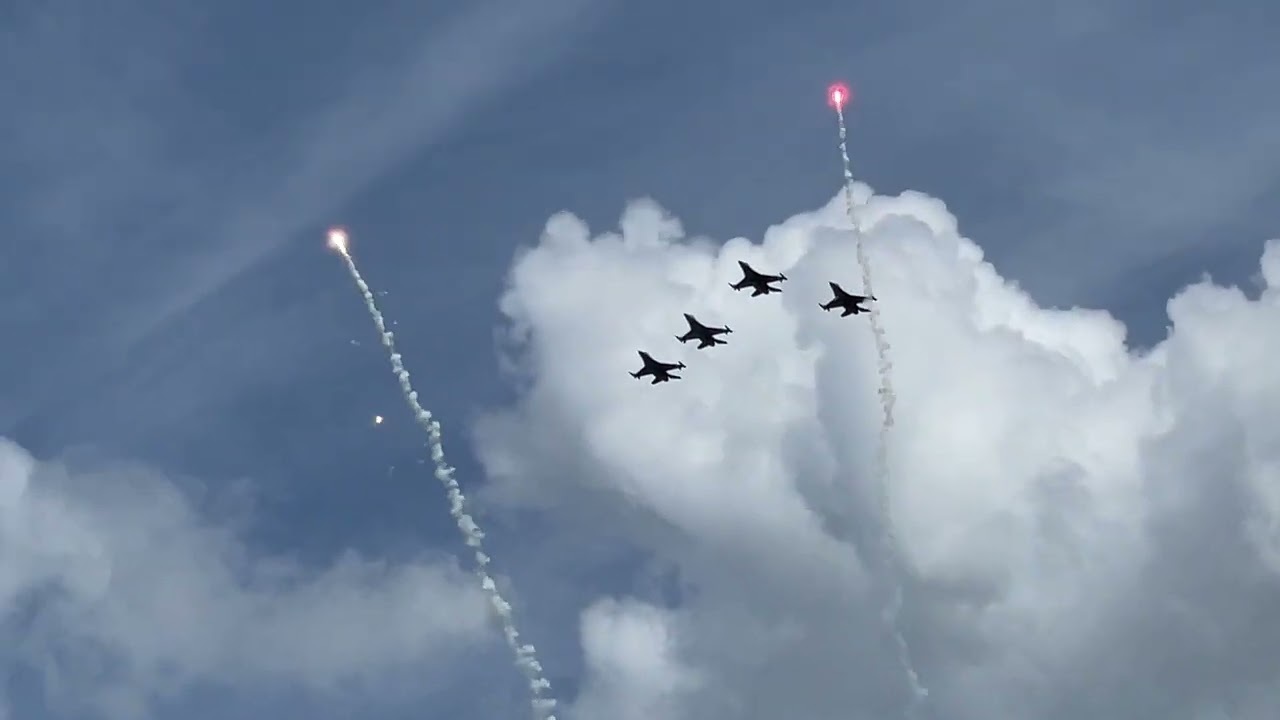 2025 NASCAR Cup Series &ndash; Driver Introductions at Darlington Raceway &ndash; F-16 Flyover