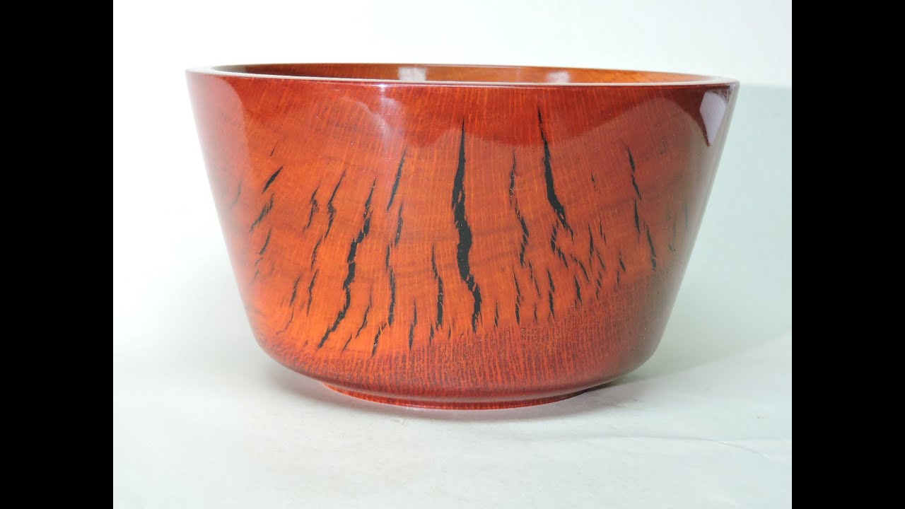 Wood Turning a Tiger Bowl