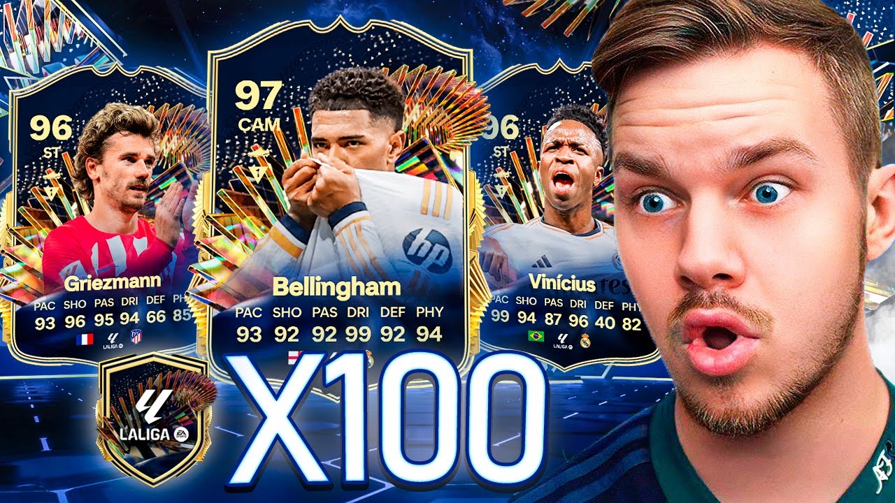 Jeg åbnede 100 La Liga TOTS pakker og fik det her!