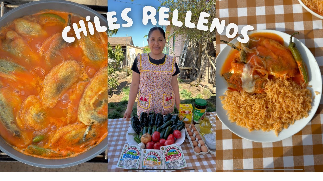 receta de CHILES RELLENOS