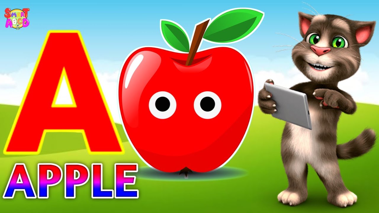 Phonics Song 2 with TWO Words in 3D - A For Apple🍎🍏- ABC Alphabet Songs with Sounds for Children's