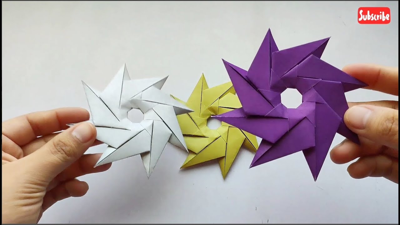 ORIGAMI mandala estrella 👍 fácil y rápido papiroflexia (easy and fast) Diy शिल्प