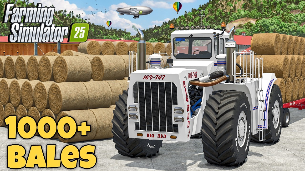 Я собрал и изготовил более 1000 тюков соломы! | Ферма на 2000 коров | Farming Simulator 25