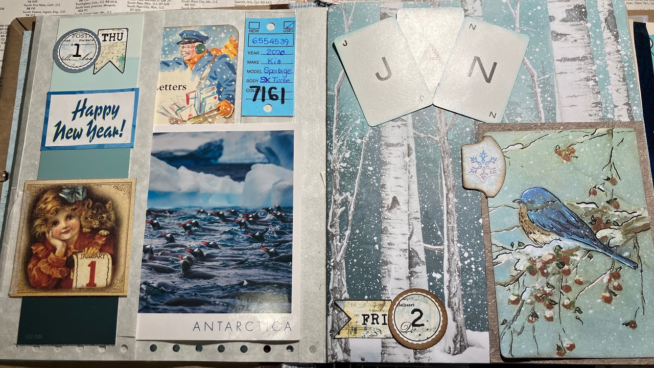 Зимний журнал в стиле 