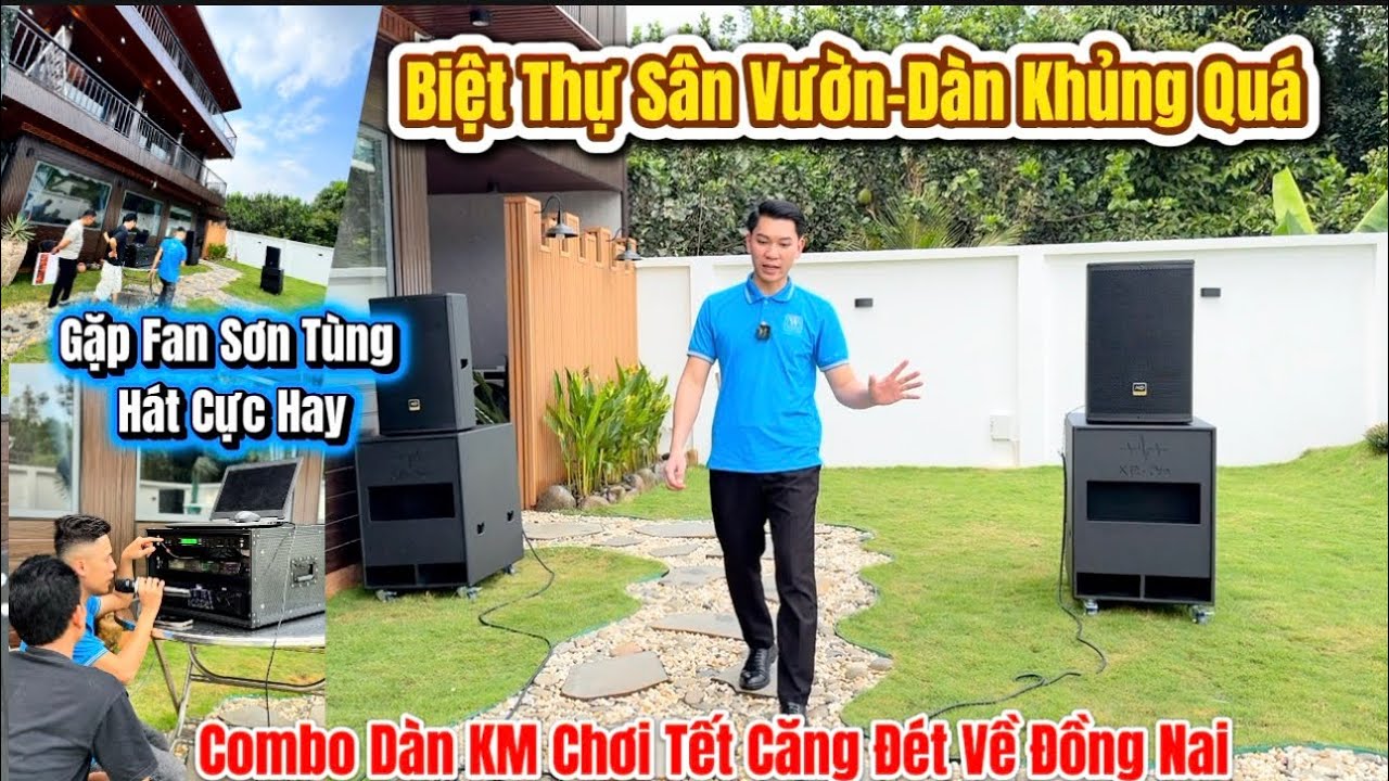 Ca Sĩ Test Dàn Khen Quá Trời-Chơi Sân Vườn Quá Đẹp”Dàn Full Neo KM Bàn Giao Biệt Thự Sân Vườn “