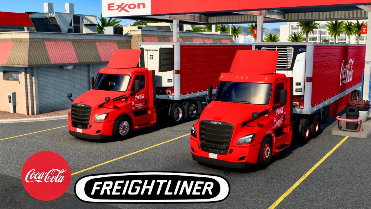 American Truck Simulator | Coca-Cola | Convoy | Freightliner | Denver(CO) TO Albuquerque(NM)