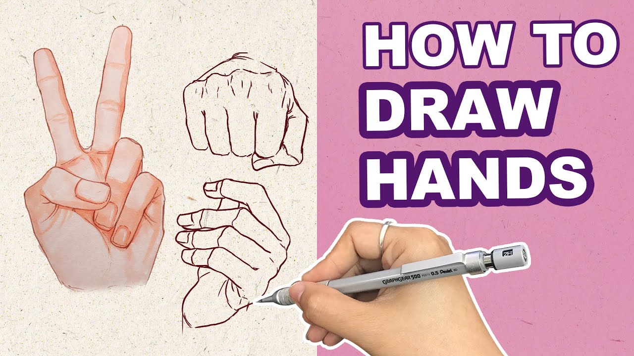 HOW TO DRAW HANDS | Male Version | Huta Chan