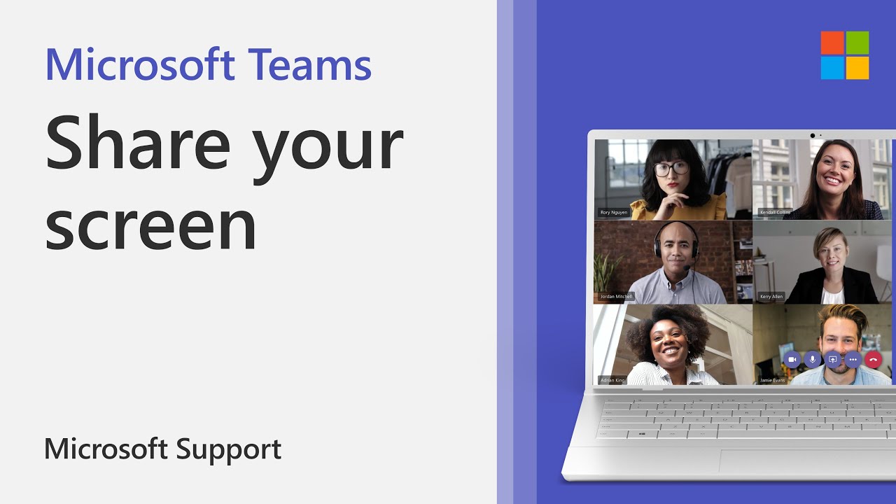 Как предоставить общий доступ к экрану в Teams | Microsoft