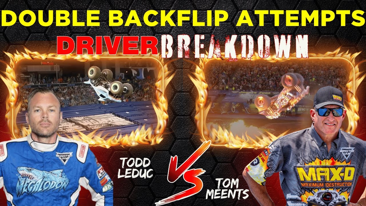 DOUBLE BACKFLIP ATTEMPTS - Tom Meents vs Todd Leduc - Driver Breakdown