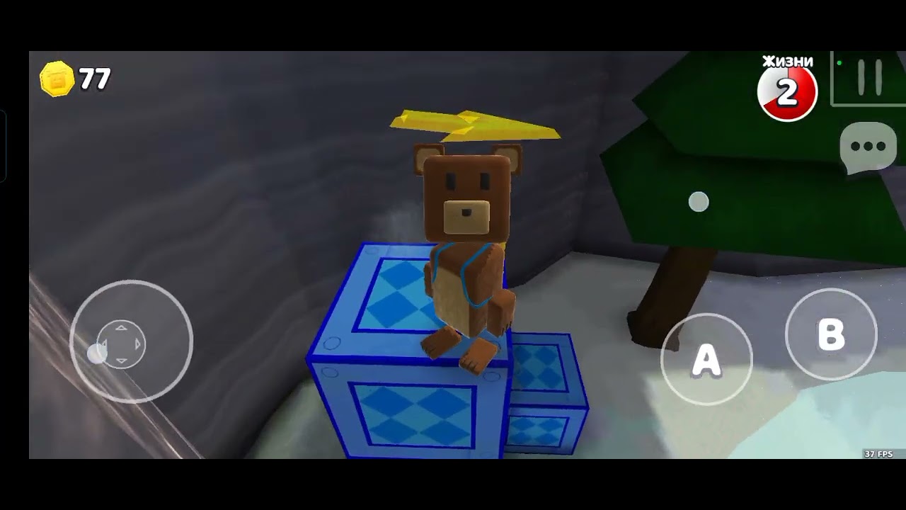 Прохожу снежню долину в super bear adventure(1 часть)