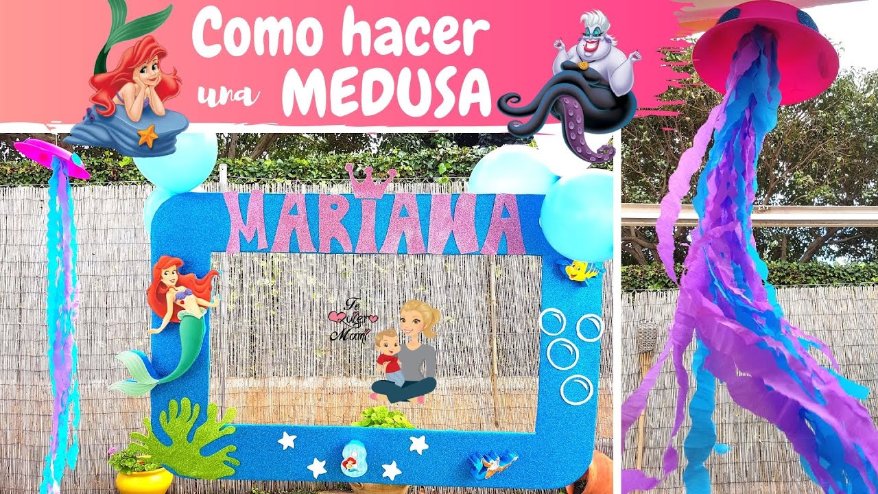 Decorar CUMPLEAÑOS DE LA SIRENITA | Como hacer MEDUSAS | Little Mermaid Birthday Party Ideas