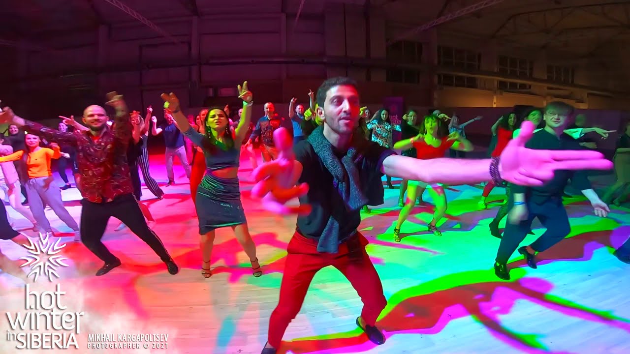 Los 4 Arrebátate animation by Sergey Gazaryan @ Hot Winter in Siberia Salsa festival