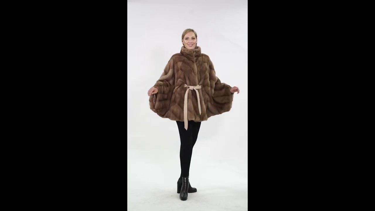 W274 - Pastel Mink Fur Cape