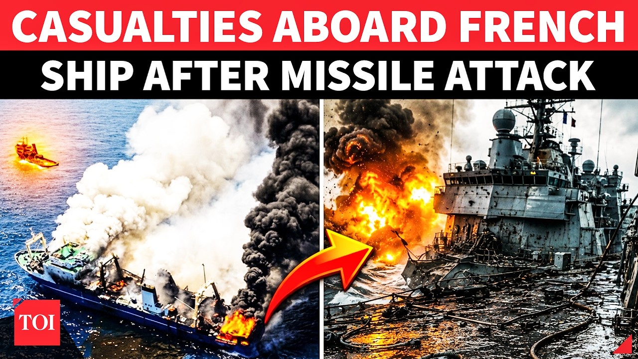 French Ship on Fire, Crew Suffers Casualties in Hormuz Missile Strike After Iran Sets New Rules