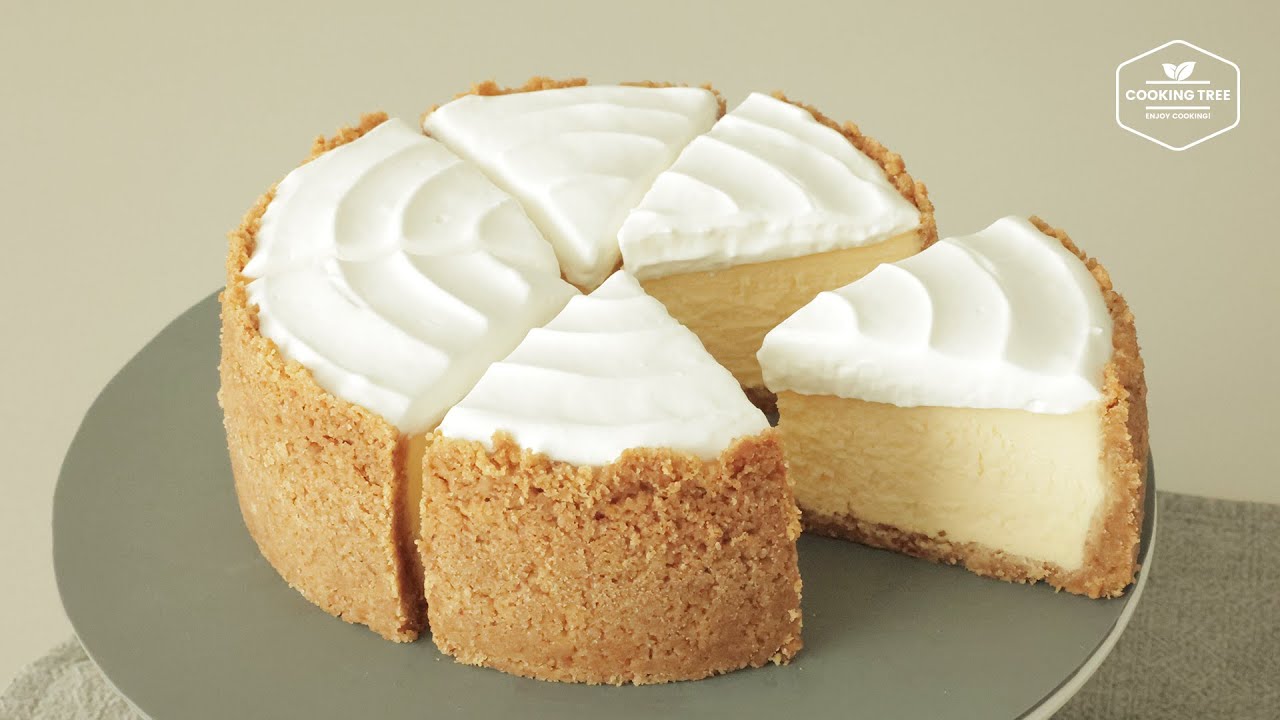 사워크림 치즈케이크 * 뉴욕 치즈케이크 만들기 : Sour Cream Cheesecake * New York Cheesecake Recipe | Cooking tree