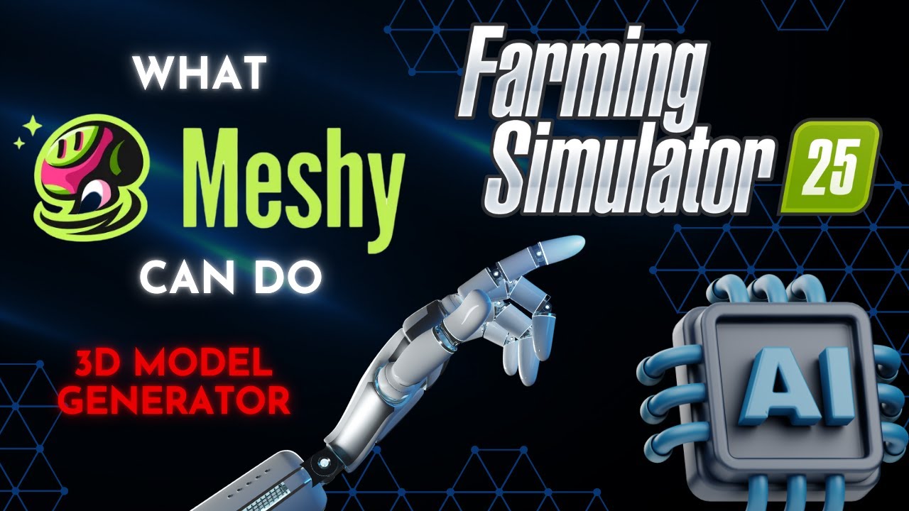 Farming Simulator 25 стал в 100 раз лучше благодаря Meshy.ai