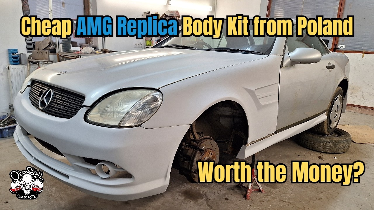 Fitting a Cheap AMG Body Kit on My 1998 Mercedes SLK 230 | Fiberglass Challenge! #AUXITO