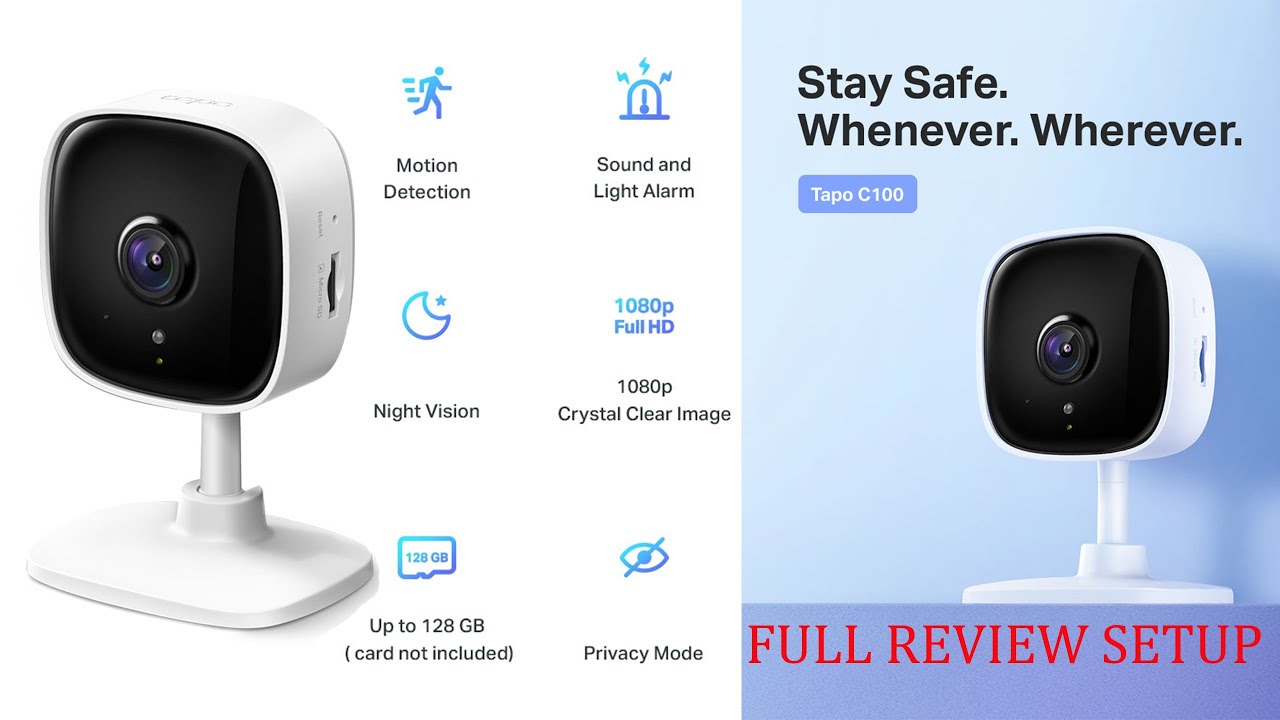 TP-Link Tapo C100 Home Security Wi-Fi Camera SETUP