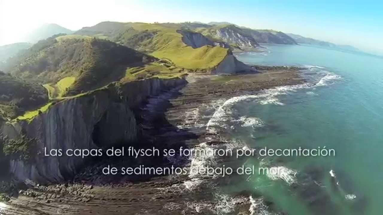 FLYSCH de ZUMAIA, DEBA y MUTRIKU. Vista aérea.