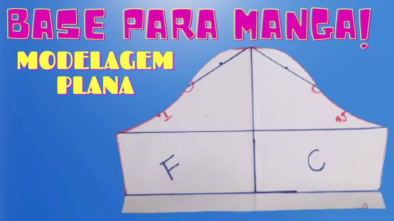 MOLDE BASE PARA MANGA MODELAGEM PLANA