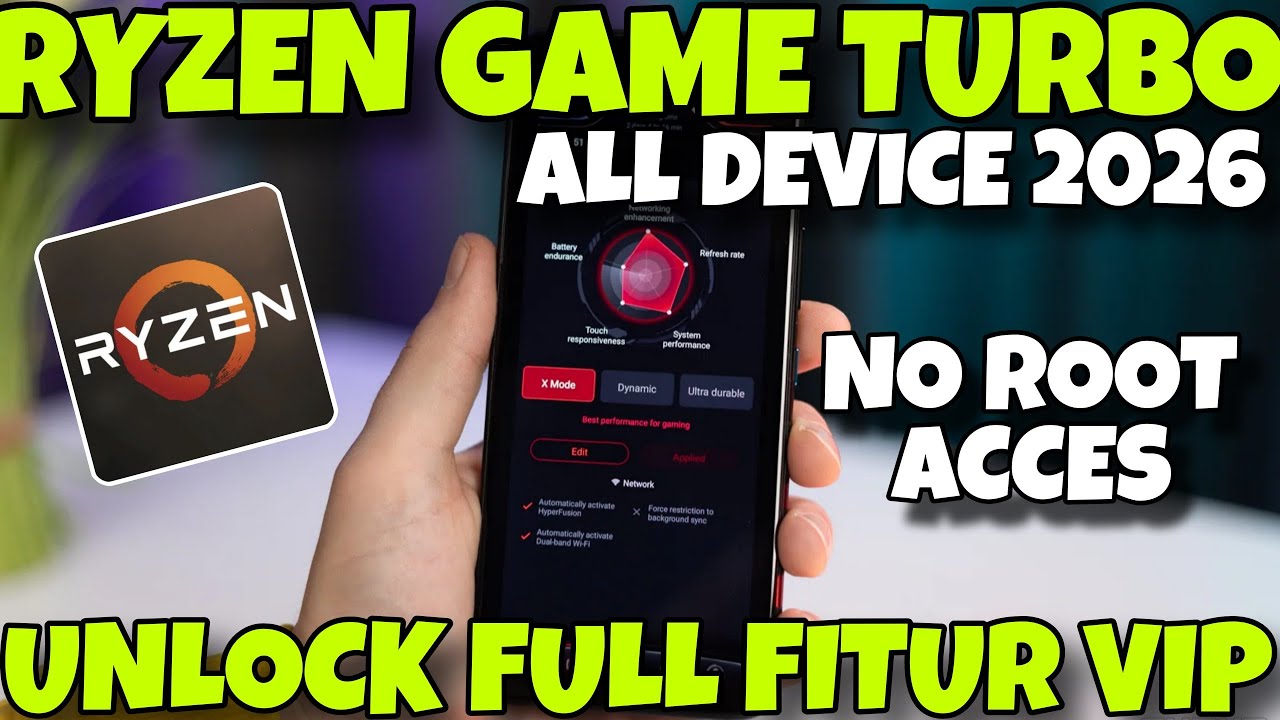 🔥 GAME TURBO RYZEN VIP FEATURE 2026 | FPS STABILITY, RGB GAMING, TANPA ROOT (ALL ANDROID)