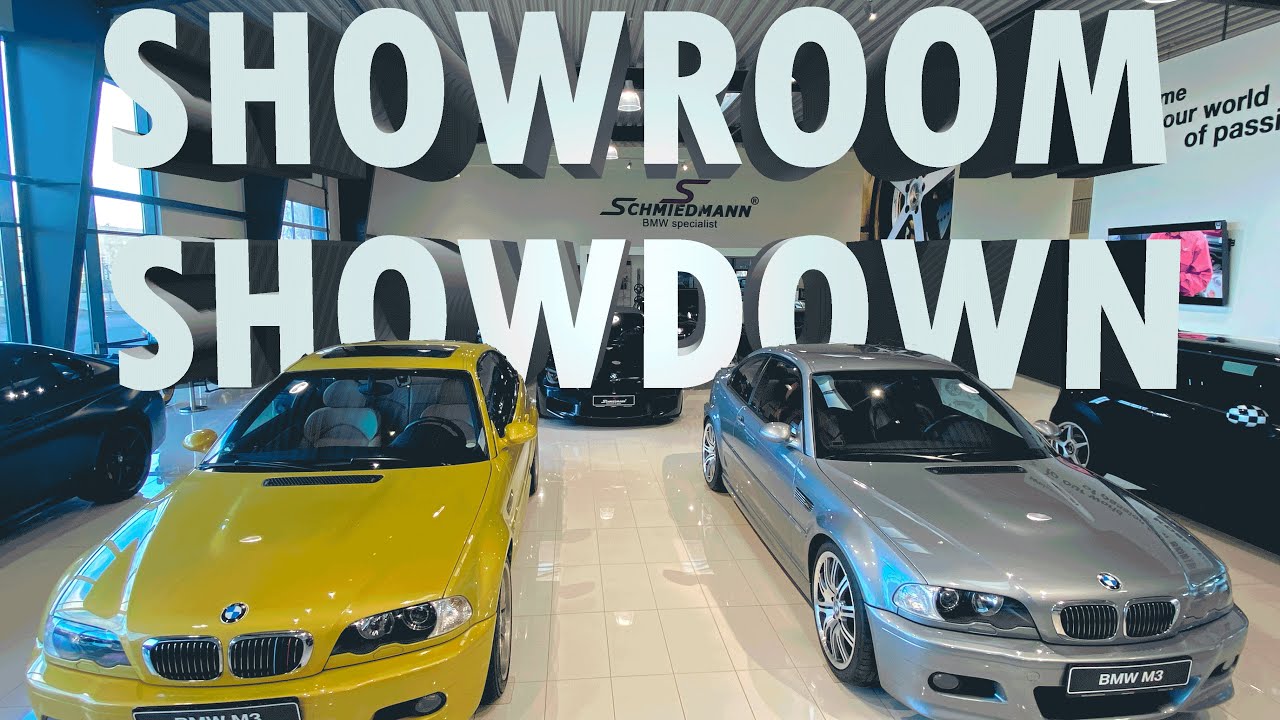E46 M3 Vs. E46 M3! SHOWROOM SHOWDOWN: Phoenix-Yellow and Silver-Grey