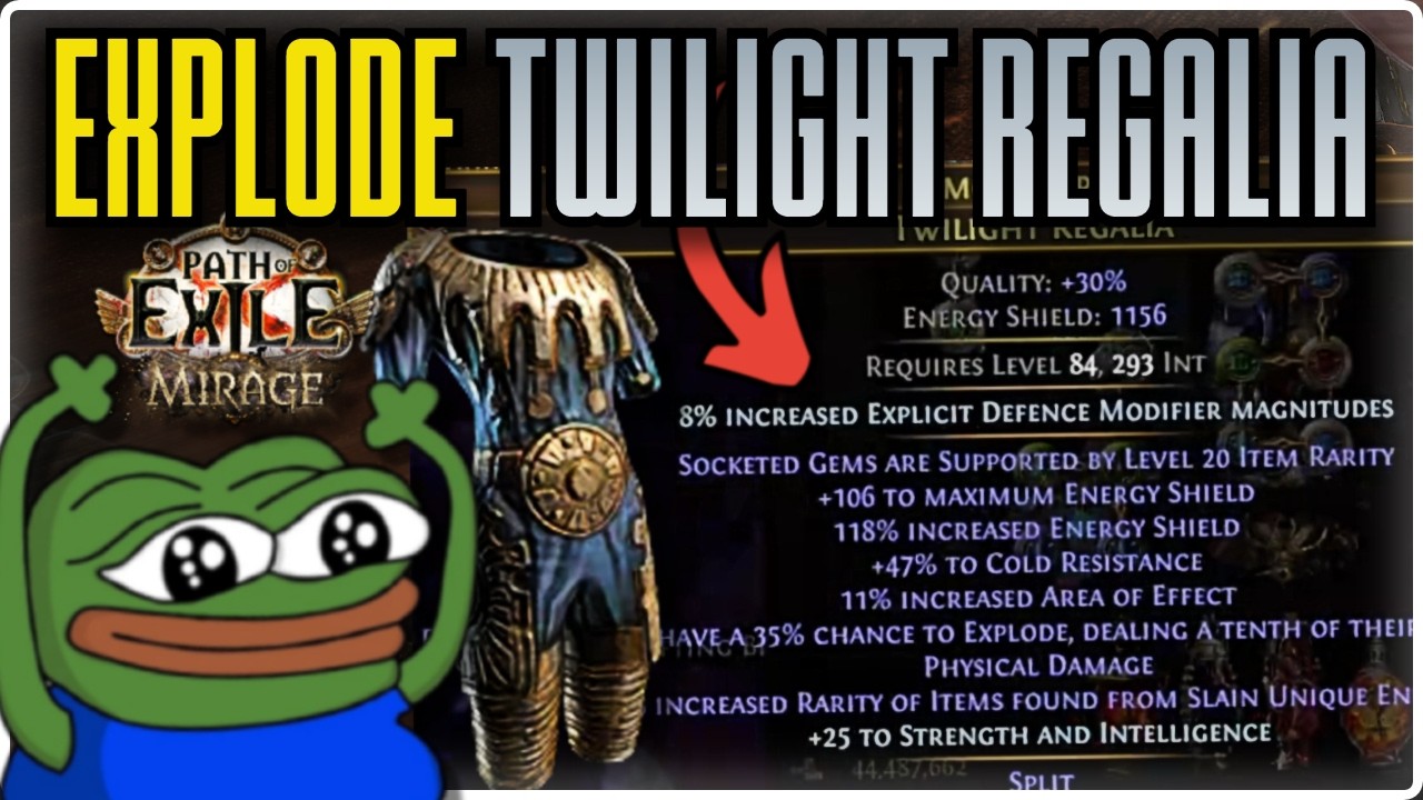 CRAFTING MY ELEVATED EXPLODE + RARITY TWILIGHT REGALIA - Path of Exile 1