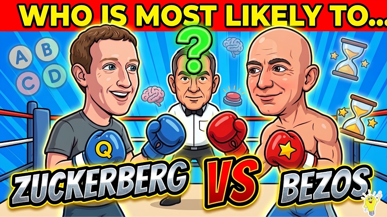 Who is Most Likely To...✅❌Zuckerberg VS Bezos Edition | Billionaire Edition 🎯